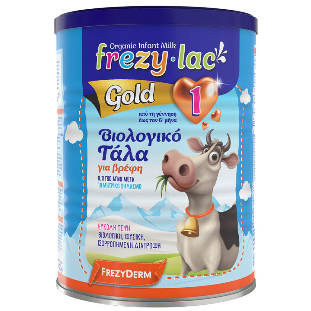 Frezyderm Frezylac Gold 1 Βιολογικό Γάλα σε Σκόνη για Βρέφη από τη Γέννηση έως 6 μηνών, 400g