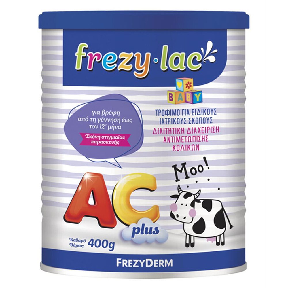 Frezyderm Frezylac AC Plus Γάλα σε Σκόνη για την Αντιμετώπιση των Κολικών από τη Γέννηση έως τον 12ο Μήνα, 400gr