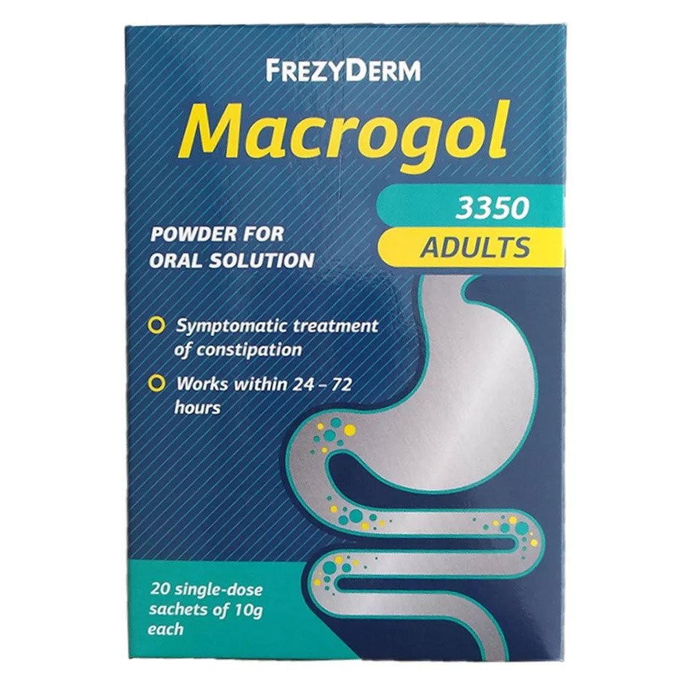 Frezyderm Macrogol 3350 Adults Συμπτωματική Θεραπεία της Δυσκοιλιότητας Ενηλίκων σε Σκόνη, 200gr