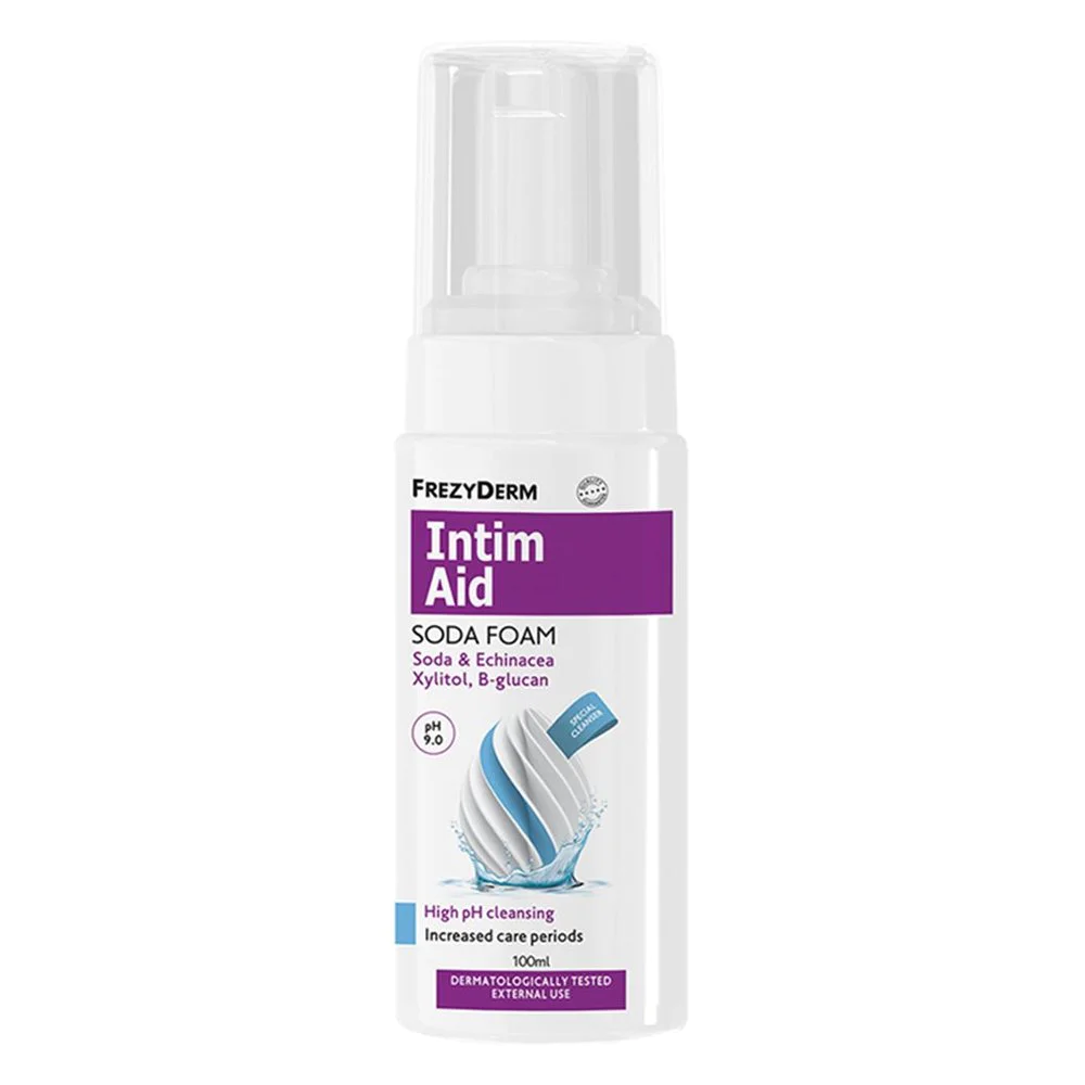 Frezyderm Intim Aid Soda Foam Αφρός Καθαρισμού για Ευαίσθητη Περιοχή pH 9.0, 100ml