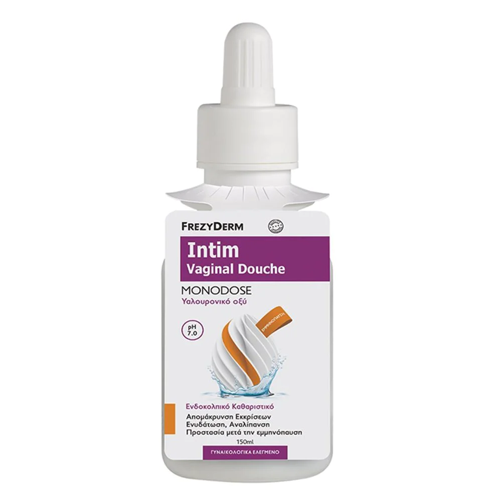 Frezyderm Intim Vaginal Douche Monodose Υαλουρονικό Οξύ pH 7.0, 150ml Frezyderm Intim Vaginal Douche Monodose Υαλουρονικό Οξύ pH 7.0, 150ml