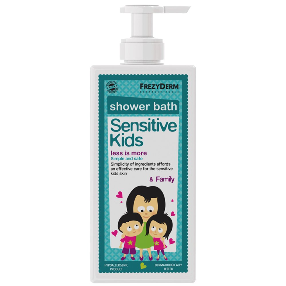 Frezyderm Sensitive Kids Shower Bath & Family Παιδικό Αφρόλουτρο για όλη την Οικογένεια, 200ml