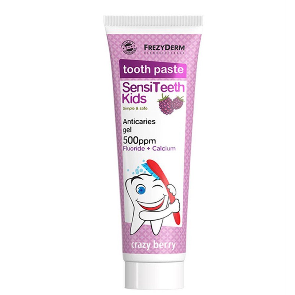 Frezyderm SensiTeeth Kids Tooth Paste Παιδική οδοντόκρεμα για τον καθημερινό καθαρισμό των δοντιών 500ppm, 50ml