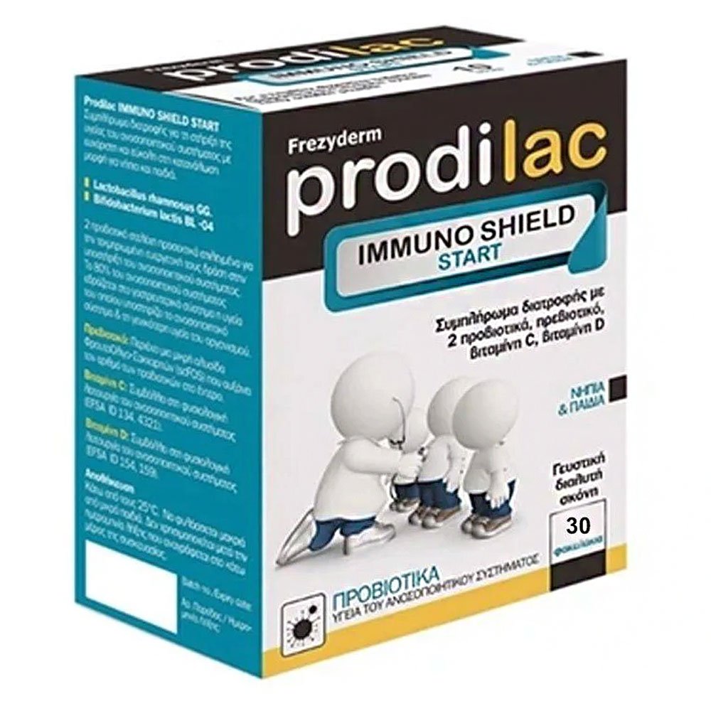 Frezyderm Prodilac Immuno Shield Start Συμπλήρωμα Διατροφής για την Ενίσχυση του Ανοσοποιητικού Συστήματος για Νήπια & Παιδιά, 30sachets