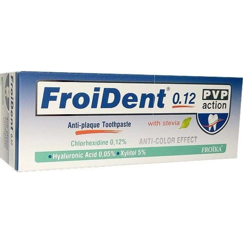 Froika Froident PLUS 0,12 PVP action Οδοντόκρεμα κατά της οδοντικής πλάκας με χλωρεξιδίνη 0,12%, 75ml