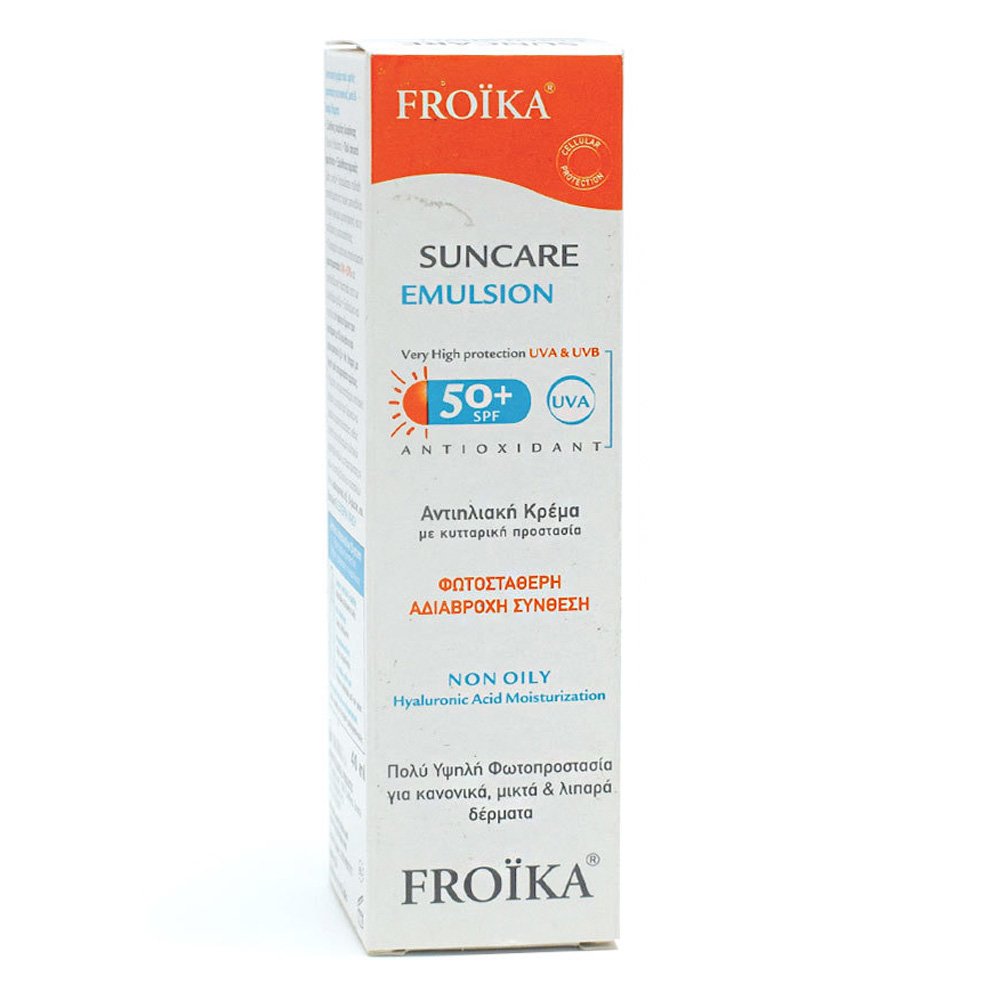 Froika Suncare Emulsion SPF50+ Αντιηλιακή Μη λιπαρή Κρέμα Προσώπου, 40ml