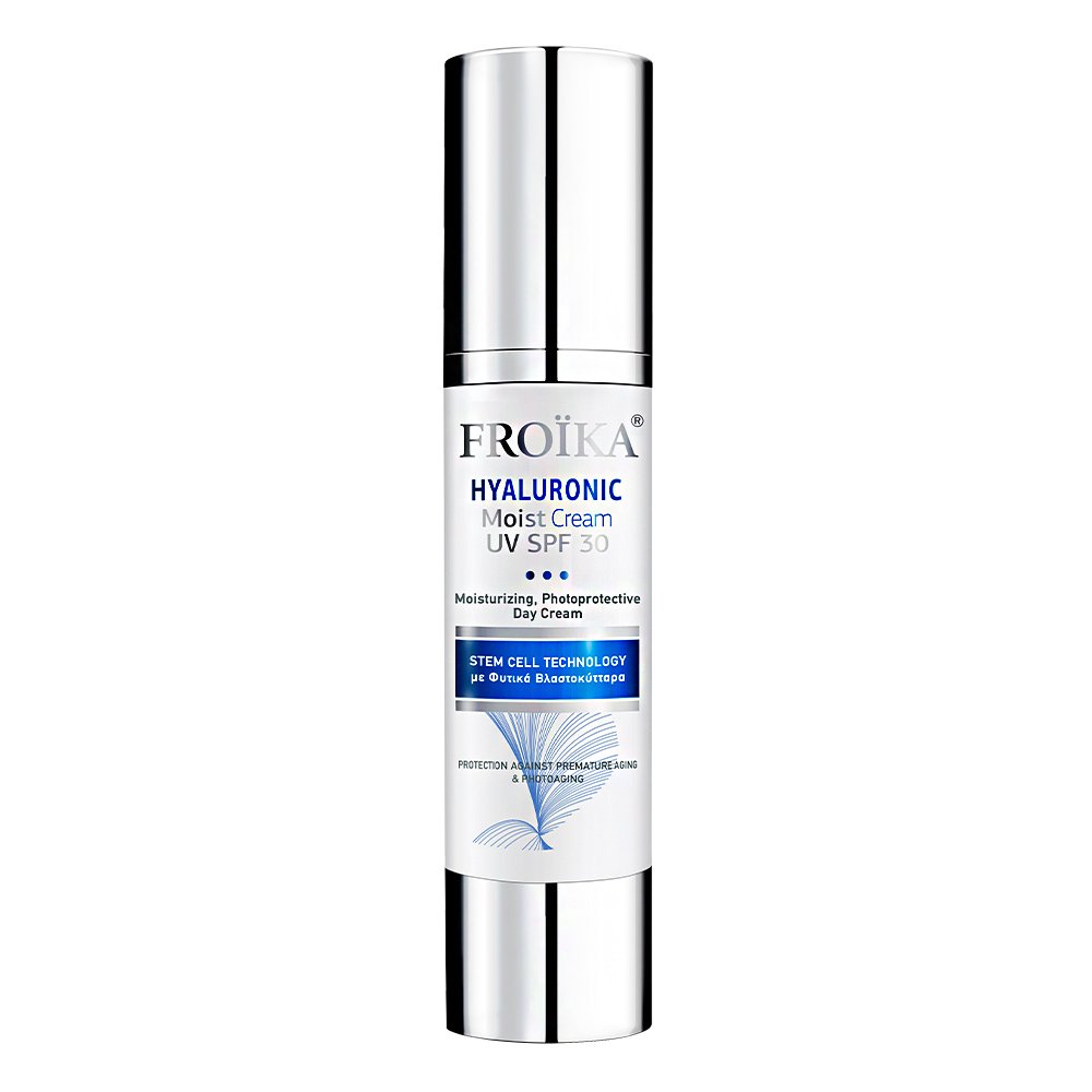 Froika Hyaluronic Moist Cream UV SPF30 Κρέμα Ημέρας με Φωτοπροστασία με Φυτικά Βλαστοκύττταρα & Υαλουρονικό Οξύ, 50ml