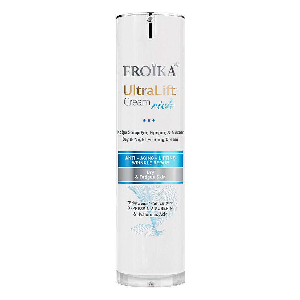 Froika UltraLift Cream Rich Κρέμα Σύσφιξης Ημέρας & Νύχτας με Πλούσια Υφή για Ξηρές-Άτονες Επιδερμίδες, 40ml