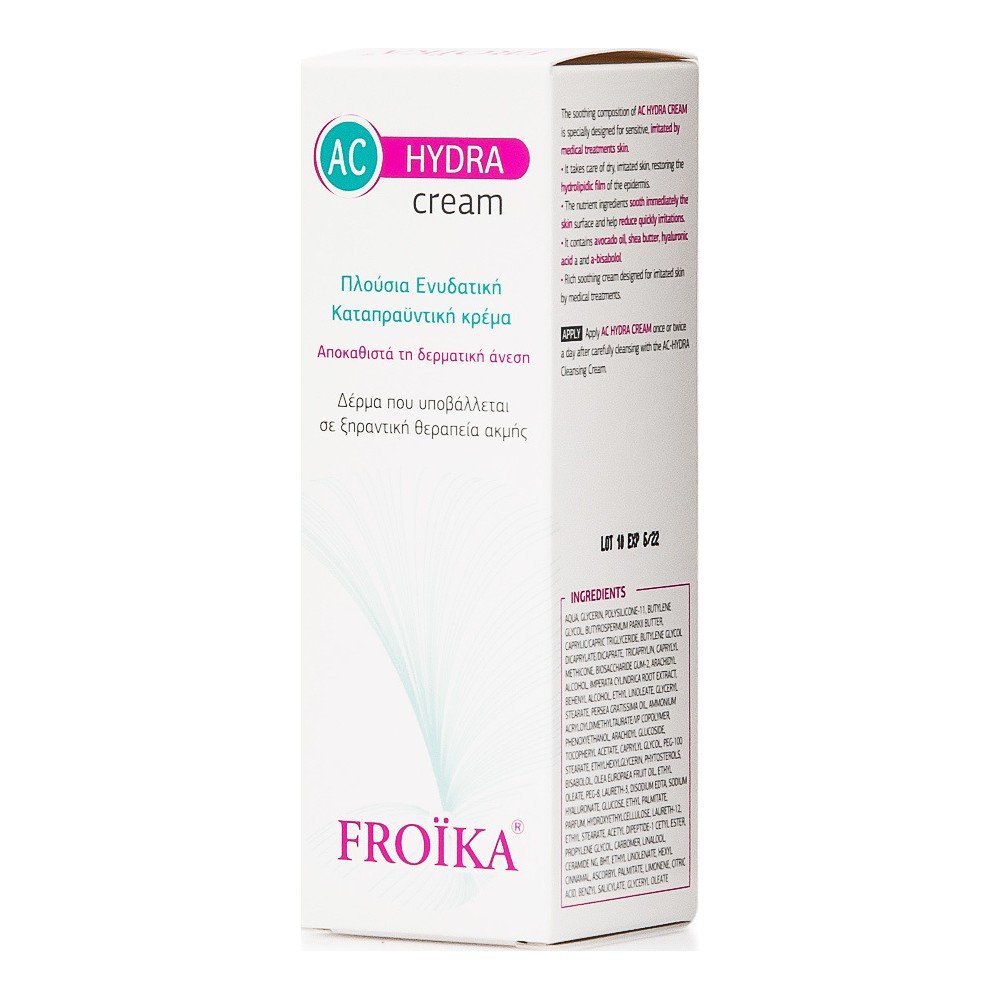 Froika AC Hydra Cream Eνυδατική Κρέμα Πλούσιας Υφής, 50ml