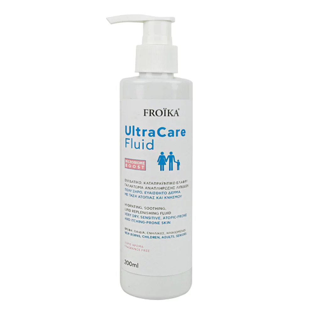 Froika UltraCare Fluid Ενυδατικό, Καταπραϋντικό Ελαφρύ Γαλάκτωμα Αναπλήρωσης Λιπιδίων, 200ml Froika UltraCare Fluid Ενυδατικό, Καταπραϋντικό Ελαφρύ Γαλάκτωμα Αναπλήρωσης Λιπιδίων, 200ml