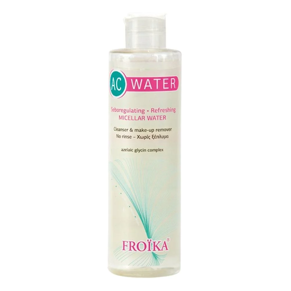 Froika AC Micellar Water Νερό Καθαρισμού - Ντεμακιγιάζ Προσώπου & Ματιών για Λιπαρές με Τάση Ακμής Επιδερμίδες, 200ml Froika AC Micellar Water Νερό Καθαρισμού - Ντεμακιγιάζ Προσώπου & Ματιών για Λιπαρές με Τάση Ακμής Επιδερμίδες, 200ml