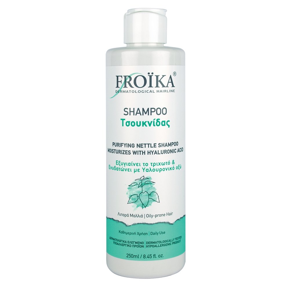 Froika Shampoo Nettle's Extract Σαμπουάν με Πρωτεΐνες & Εκχύλισμα Τσουκνίδας, 250ml