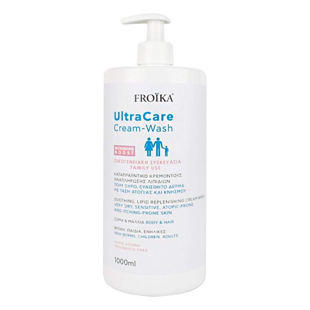 Froika UltraCare Cream-Wash Καταπραϋντικό Κρεμοντούς Αναπλήρωσης Λιπιδίων, 1000ml