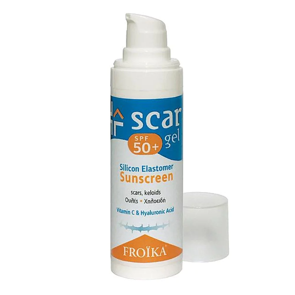Froika Scar Gel SPF50+ Τζελ Σιλικόνης Mε Αντιηλιακή Προστασία Για Ουλές, 15ml