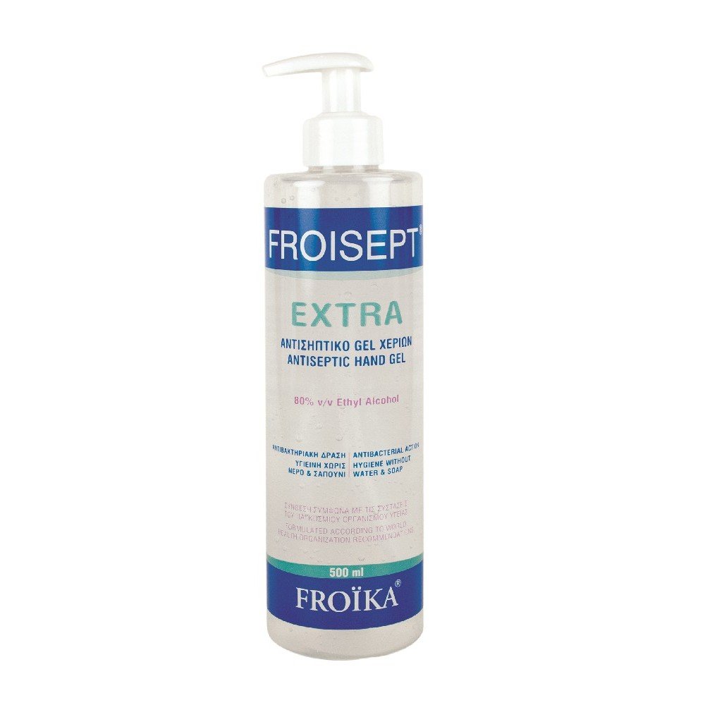 Froika Froisept Extra Αντισηπτικό Gel Χεριών 80% Natural, 500ml