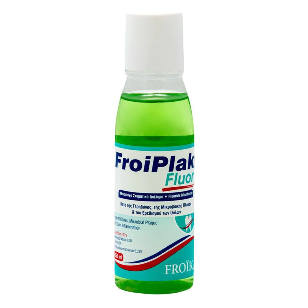 Froika Froiplak Fluor Mouthwash Φθοριούχο Στοματικό Διάλυμα για Καθημερινή Χρήση, 250ml Froika Froiplak Fluor Mouthwash Φθοριούχο Στοματικό Διάλυμα για Καθημερινή Χρήση, 250ml