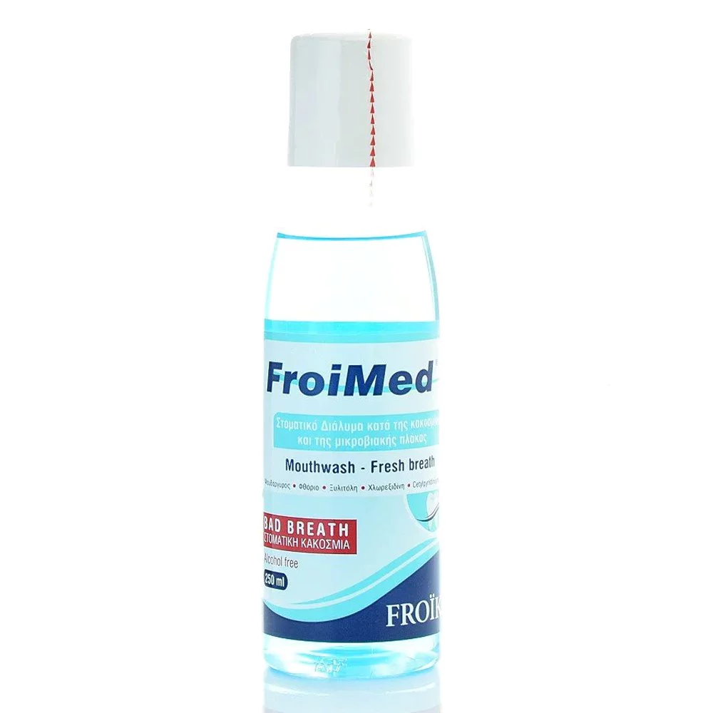 Froika Froimed Mouthwash Στοματικό Διάλυμα κατά της Κακοσμίας και της Μικροβιακής Πλάκας, 250ml Froika Froimed Mouthwash Στοματικό Διάλυμα κατά της Κακοσμίας και της Μικροβιακής Πλάκας, 250ml