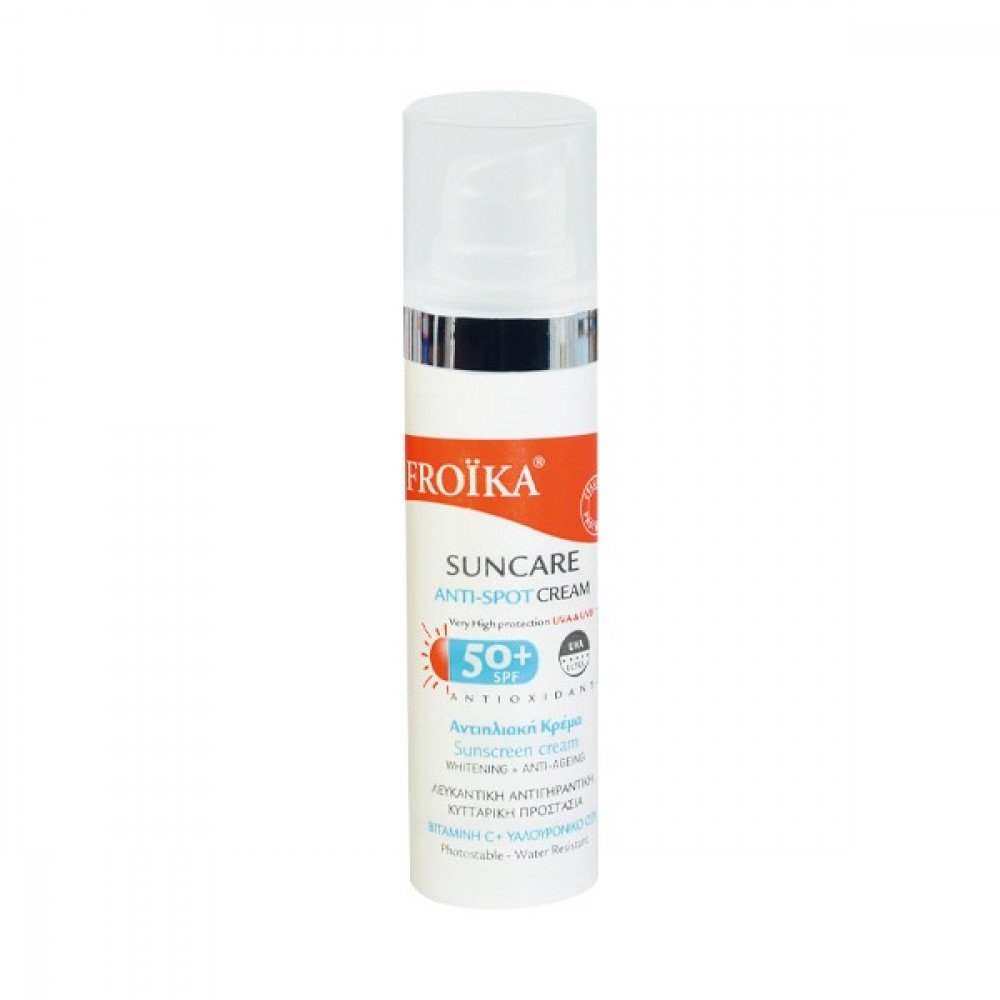 Froika Suncare Anti-Spot Cream SPF 50+ Αντιηλιακή Κρέμα Προσώπου για Πανάδες, 30ml