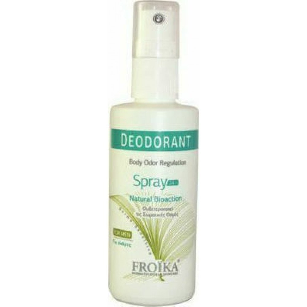 Froika Deodorant Spray For Men Ανδρικό Αποσμητικό Αποσμητικό αντιιδρωτικό Spray 24ωρης προστασίας για άντρες, 60ml