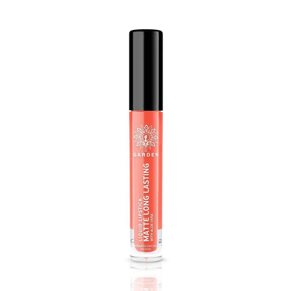 Garden Liquid Matte Lipstick Υγρό Ματ Κραγιόν Μεγάλης Διάρκειας Νο 03 Coral Peach, 4ml