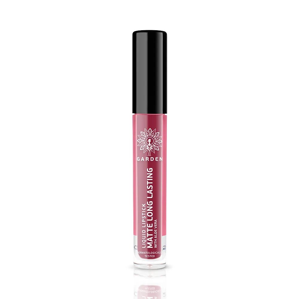 Garden Liquid Matte Lipstick Υγρό Ματ Κραγιόν Μεγάλης Διάρκειας Νο 06 Dark Cherry, 4ml