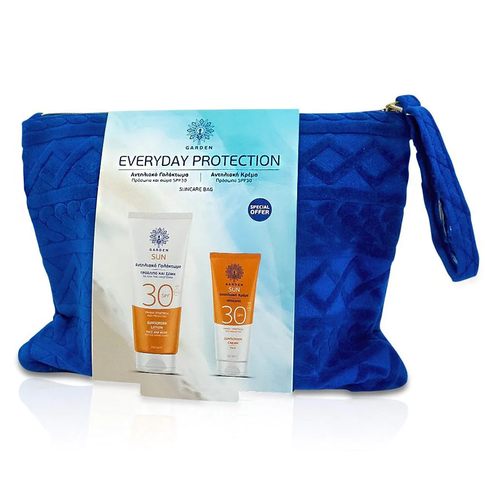 Garden Promo Everyday Protection Αντηλιακό Γαλάκτωμα Προσώπου Σώματος SPF30, 150ml & Αντηλιακή Προσώπου SPF30, 50ml