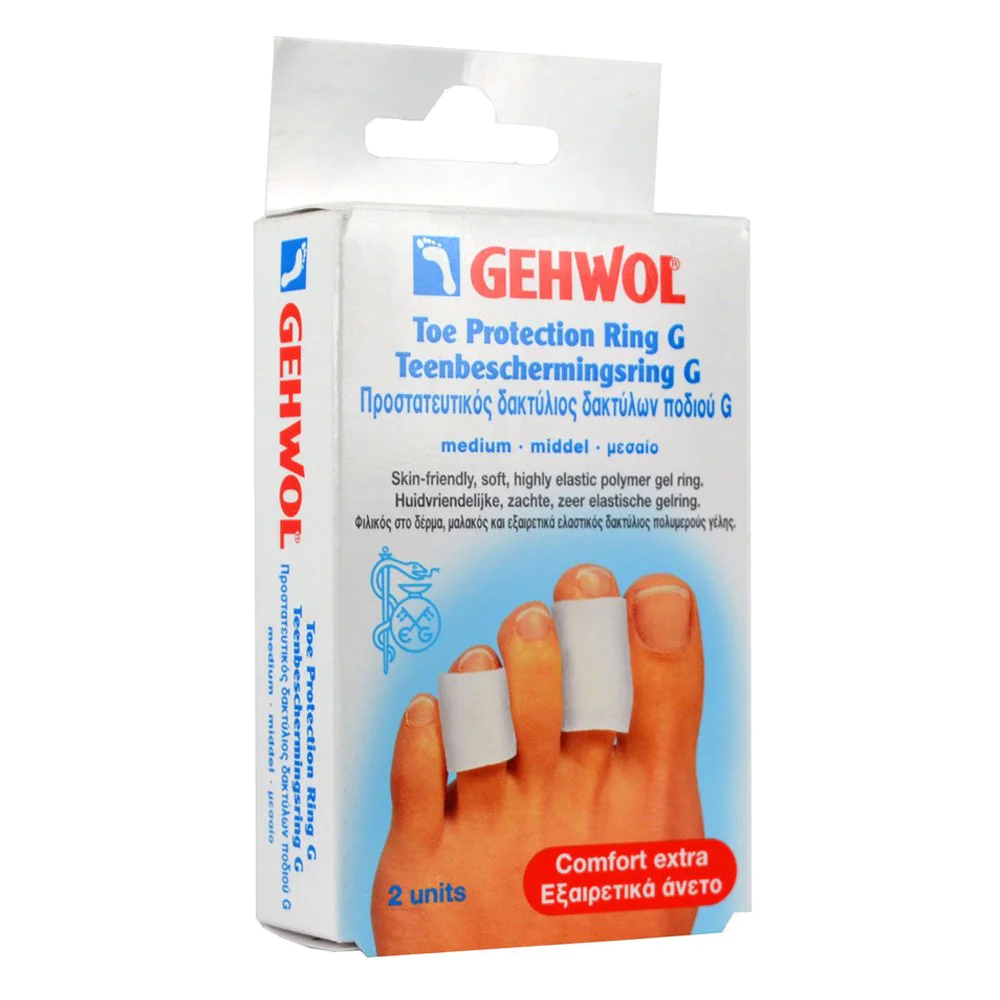 Gehwol Toe Protection Ring G Προστατευτικός Δακτύλιος Δακτύλων Ποδιού G Medium, 2τμχ Gehwol Toe Protection Ring G Προστατευτικός Δακτύλιος Δακτύλων Ποδιού G Medium, 2τμχ