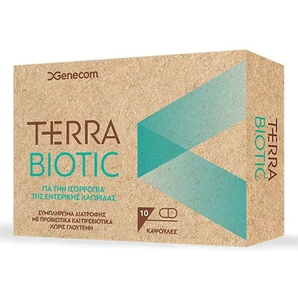 Genecom Terra Biotic Συμπλήρωμα Διατροφής με Προβιοτικά, 10 Κάψουλες