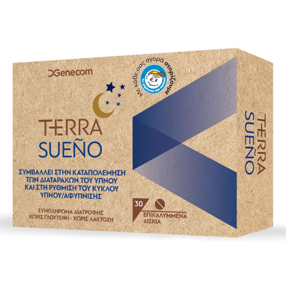 Genecom Terra Sueno Συμπλήρωμα Διατροφής για τον Ύπνο, 30tabs