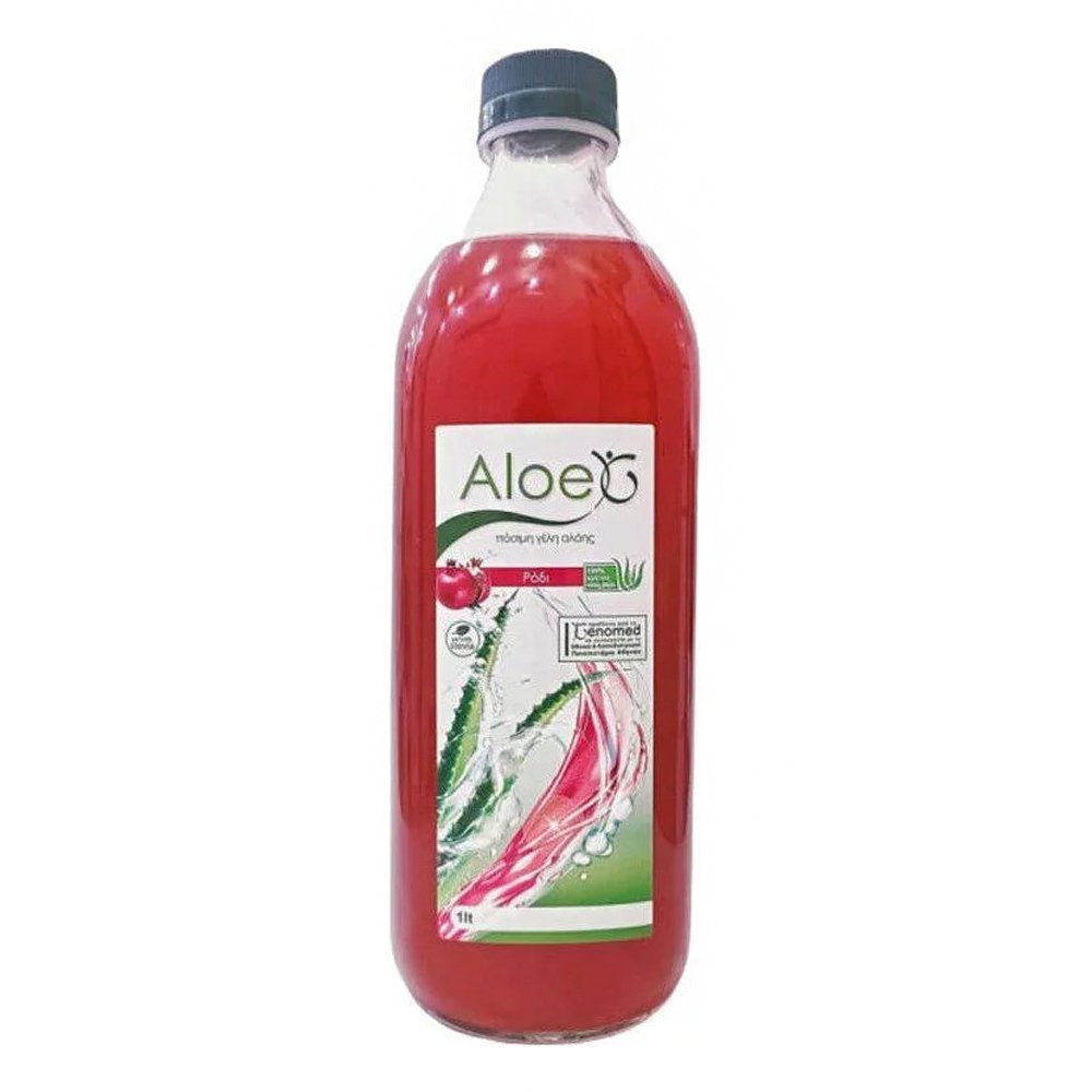 Genomed Aloe G  Ρόδι 100% Φυσικός Χυμός Κρητικής Αλόης Πόσιμο Τζελ με Ρόδι, 1000ml