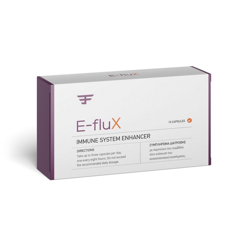 Genomed E-fluX Immune System Προστασία από το Κρυολόγημα & τους Ιούς της Γρίπης, 10caps