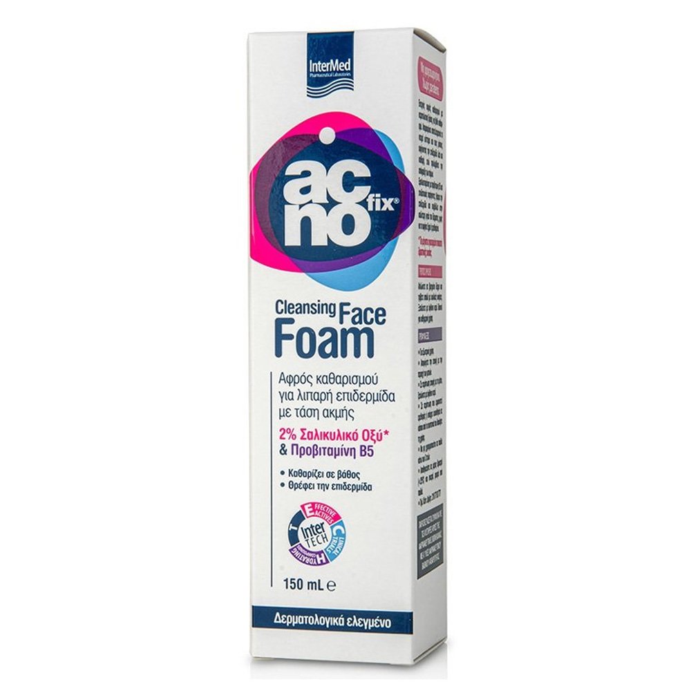 Δώρο Intermed Αcnofix Cleansing Face Foam Αφρός Καθαρισμού κατά της Ακμής, 150ml