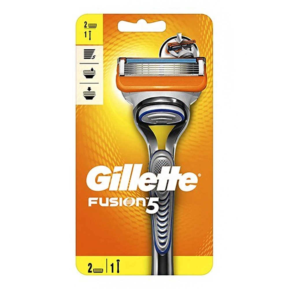 Gillette Fusion5 Ξυριστική Μηχανή, 1τμχ & Ανταλλακτικές Λεπίδες, 2 τμχ