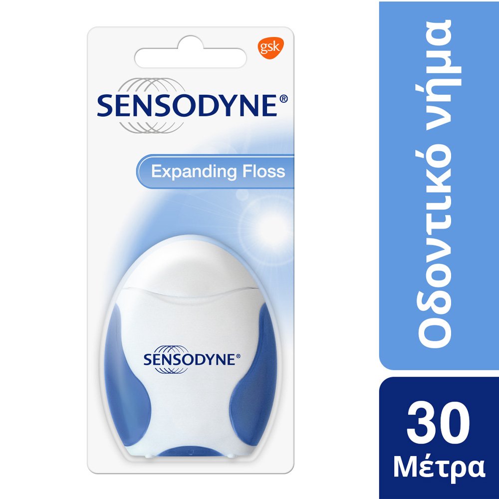 Sensodyne Expanding Floss Sensodyne Οδοντικό Νήμα για Μεσοδόντιο Καθαρισμό, 30m