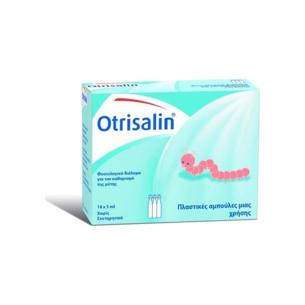 Otrisalin Φυσιολογικός ορός Πλαστικές Αμπούλες μιας Χρήσης 18amp*5ml