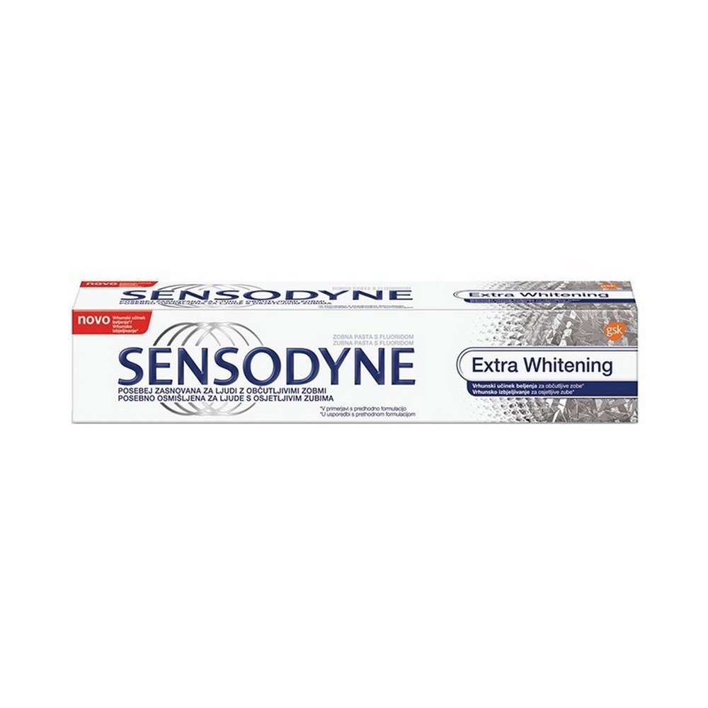 Sensodyne Extra Whitening Λευκαντική Οδοντόκρεμα για Ευαίσθητα Δόντια, 75ml