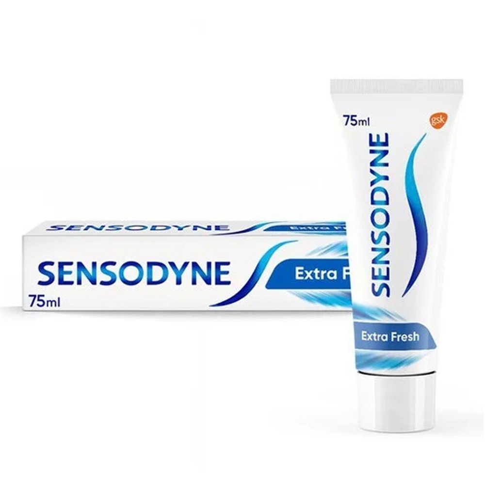 Sensodyne Extra Fresh Gel Toothpaste Οδοντόκρεμα για Ανακούφιση & Προστασία για τα Ευαίσθητα Δόντια, 75ml