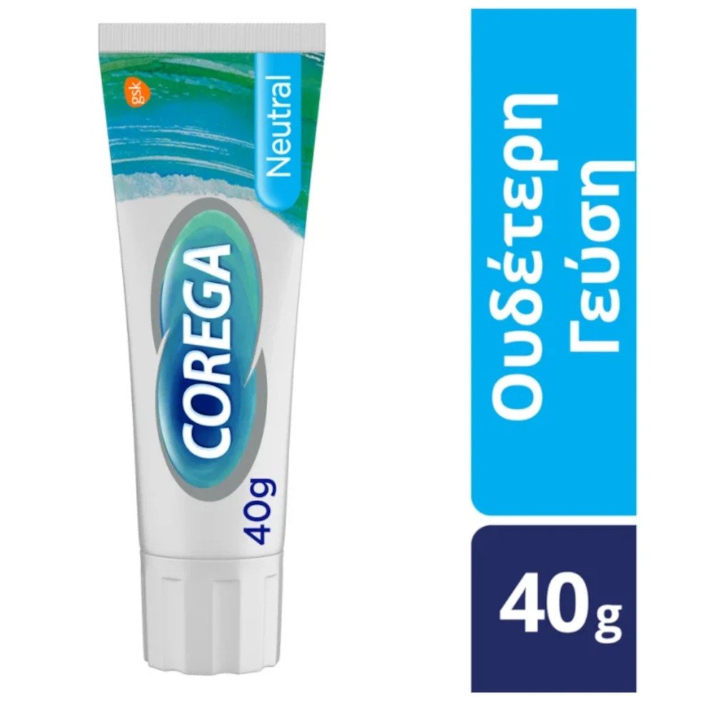 Corega Hold Neutral Cream Στερεωτική Κρέμα Τεχνητής Οδοντοστοιχίας Με Ουδέτερη Γεύση, 40gr