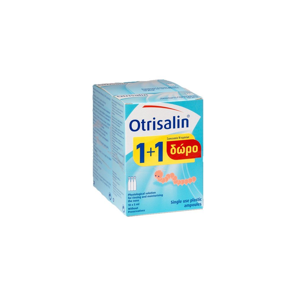 OTRISALIN - Φυσιολογικός Ορός 30x5ml + Δώρο 18 Αμπούλες OTRISALIN - Φυσιολογικός Ορός 30x5ml + Δώρο 18 Αμπούλες