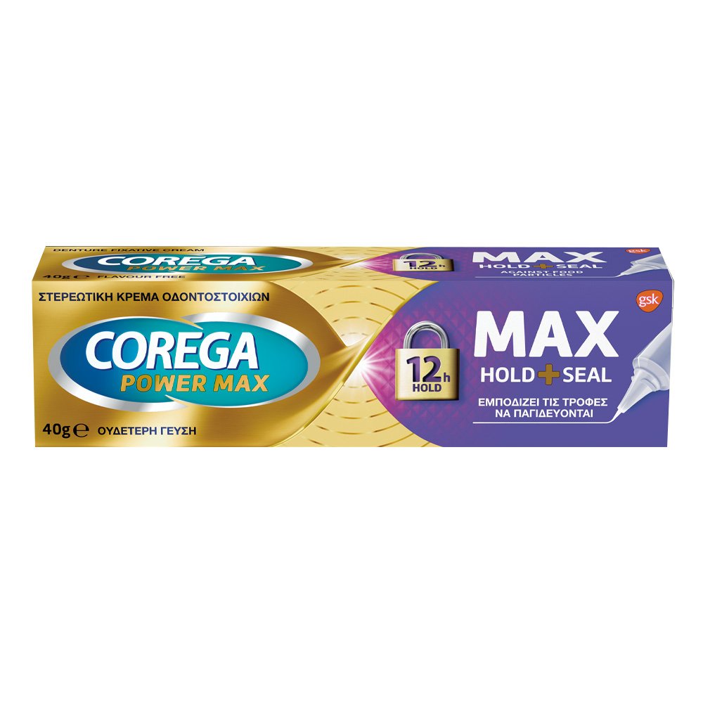 Corega Max Seal Στερεωτική Κρέμα για την Τεχνητή Οδοντοστοιχία, 40gr