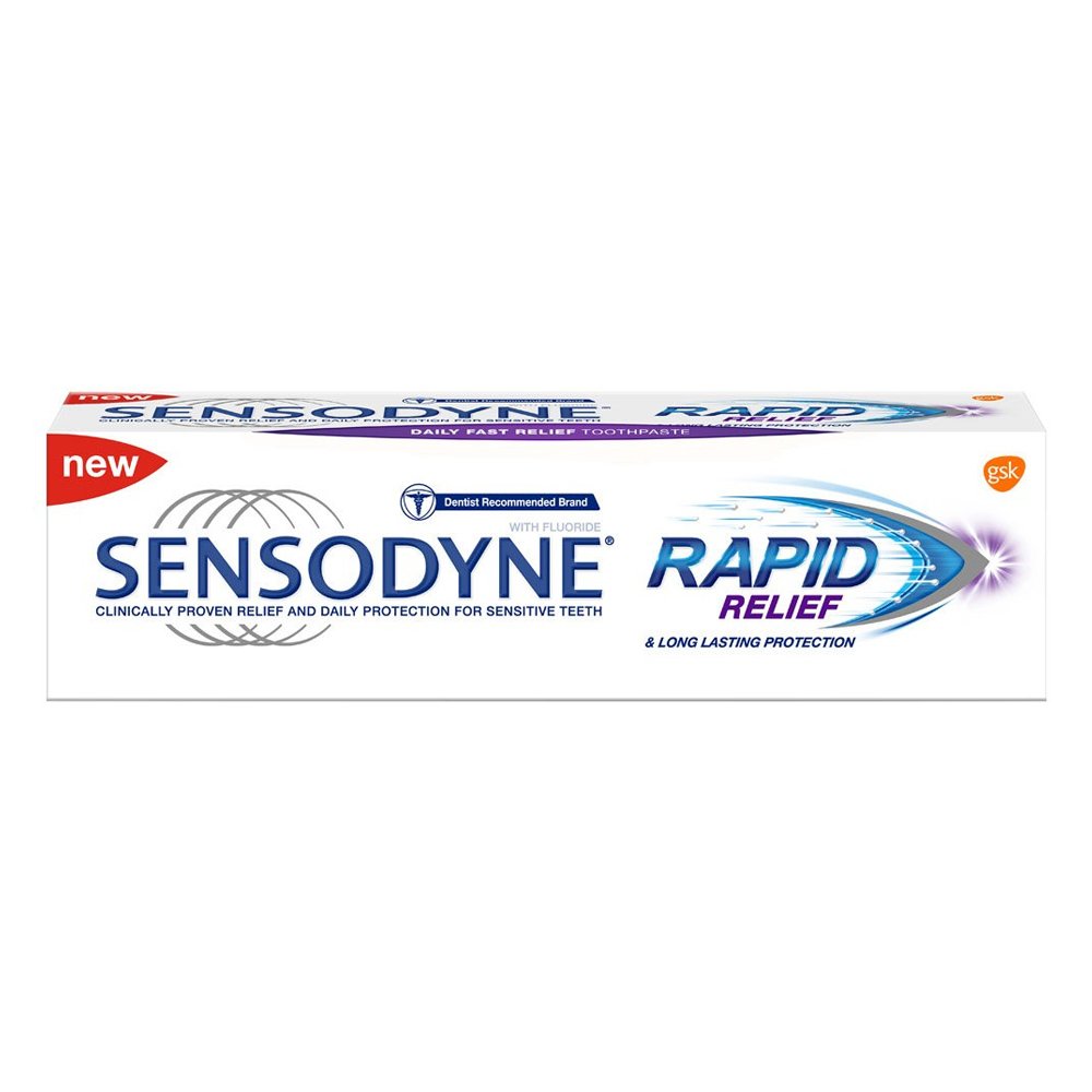 Sensodyne Rapid Relief Οδοντόκρεμα κατά της Τερηδόνας, 75ml