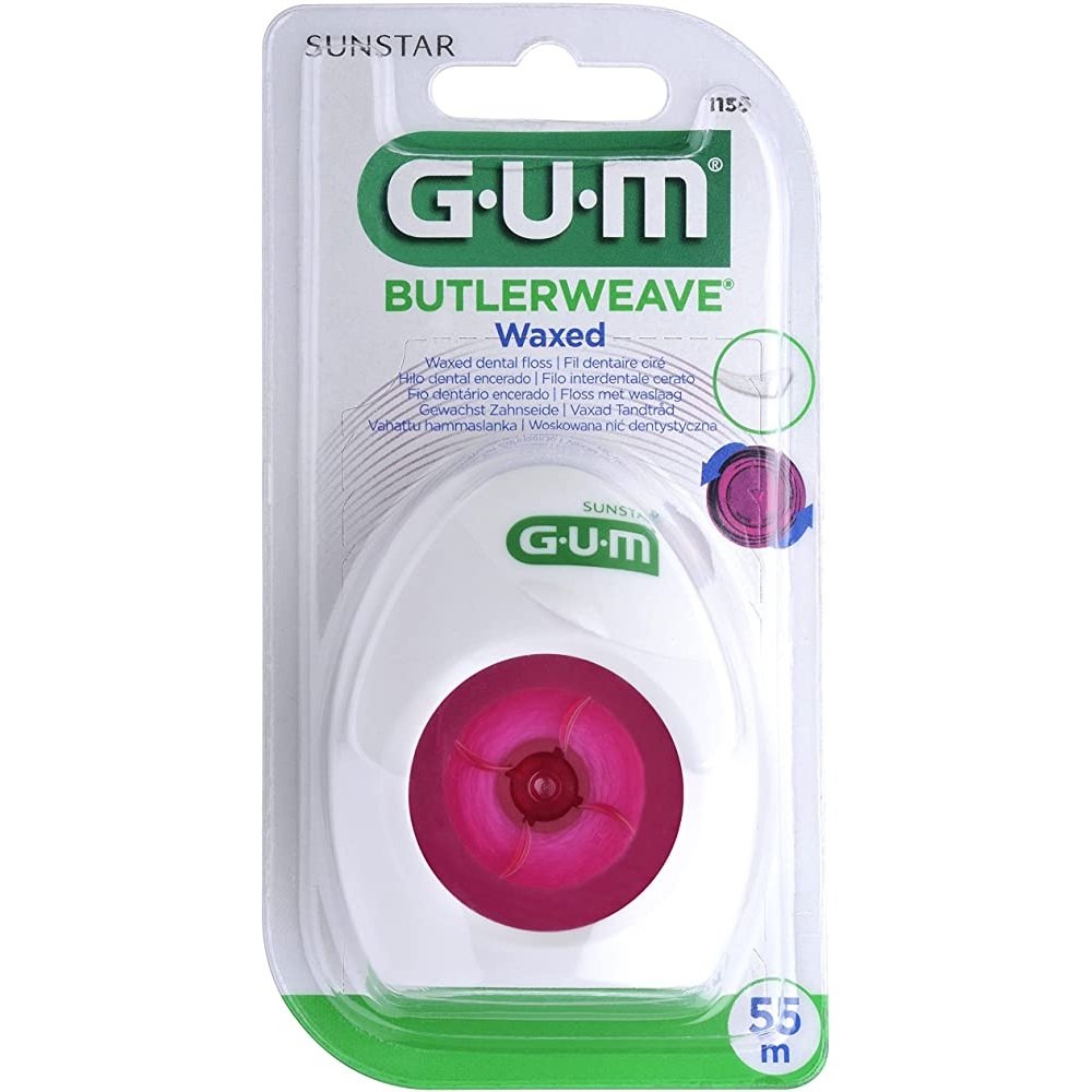 Gum Butlerweave Floss Waxed -1155- Κηρωμένο Οδοντικό Νήμα 55m, 1τμχ