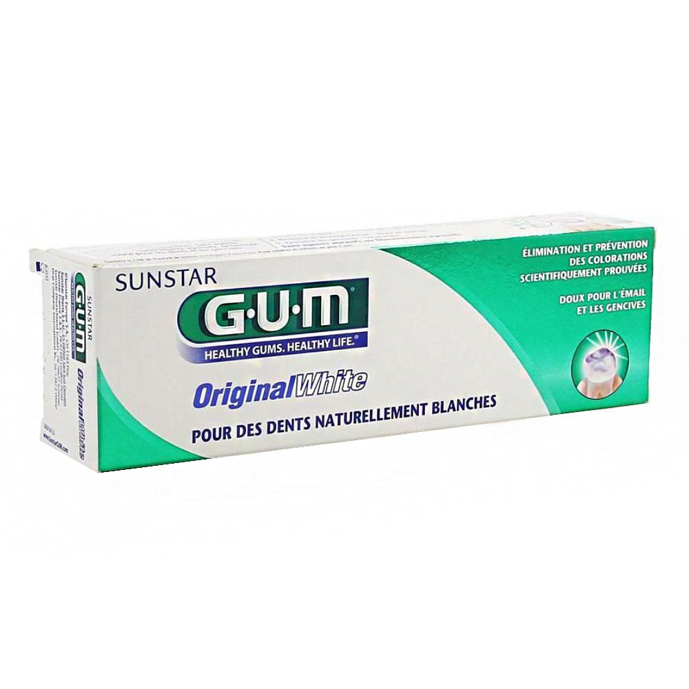 Gum Original White Οδοντόκρεμα Αποκαθιστά Τη Φυσική Λευκότητα Των Δοντιών, 75ml
