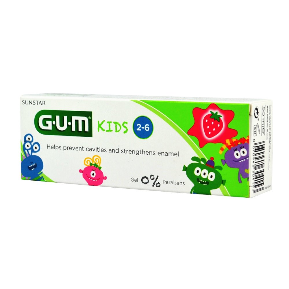 Gum Toothpaste Kids Παιδική Οδοντόκρεμα με Γεύση Φράουλα 2-6 Eτών, 50ml