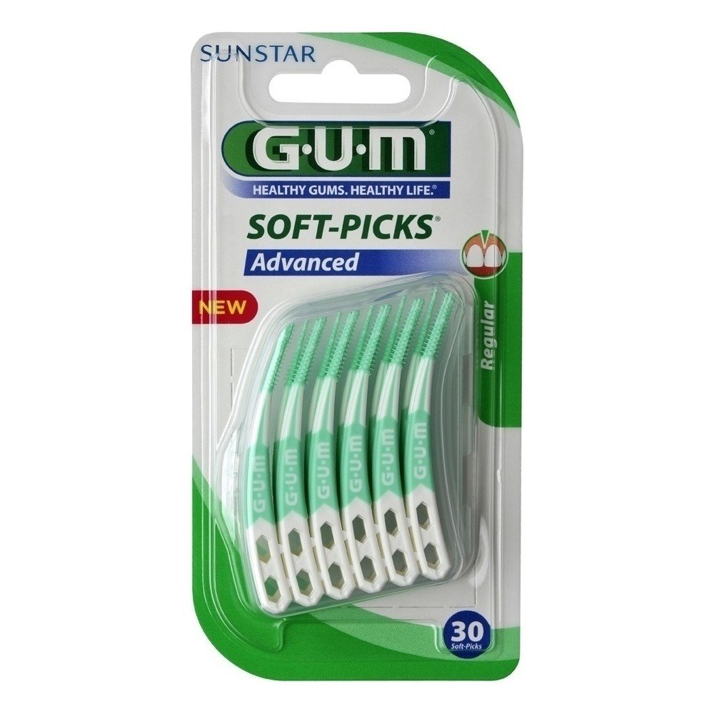 Gum 650 Soft Pics Advanced Regural Μεσοδόντια Βουρτσάκια Μιας Χρήσης, 30 τμχ