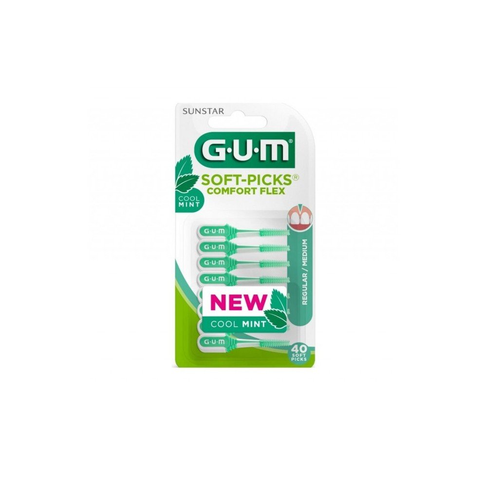 Gum 670 Soft-Picks C Flex Mint Reg X40 New
