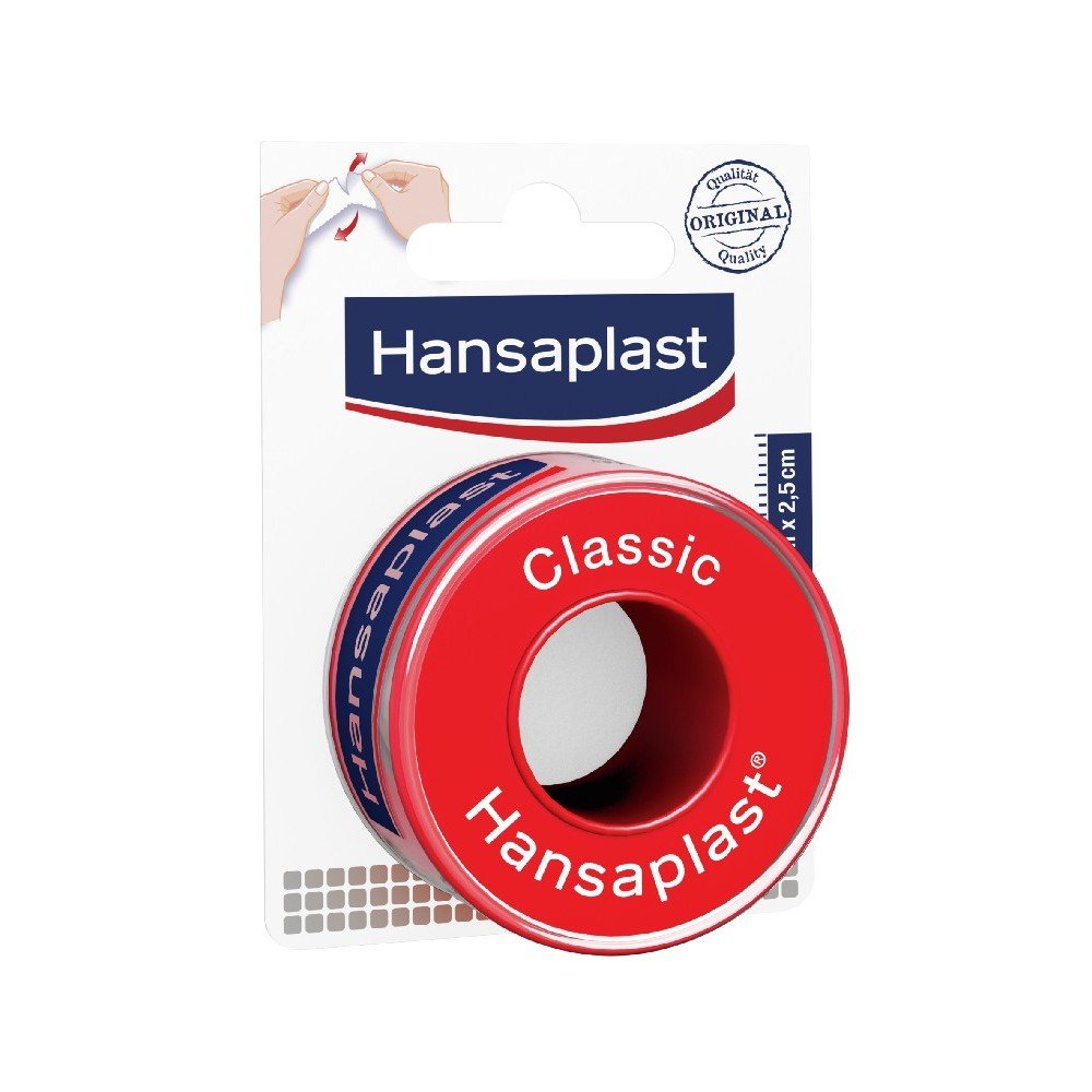 Hansaplast Classic Tape (2,5cm x 5m) - Αυτοκόλλητη Επιδεσμική Ταινία Στερέωσης