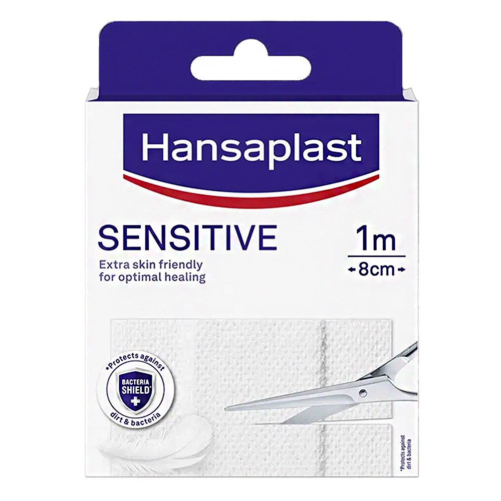 Hansaplast Sensitive Υποαλλεργικά Επιθέματα, 1m x 8cm