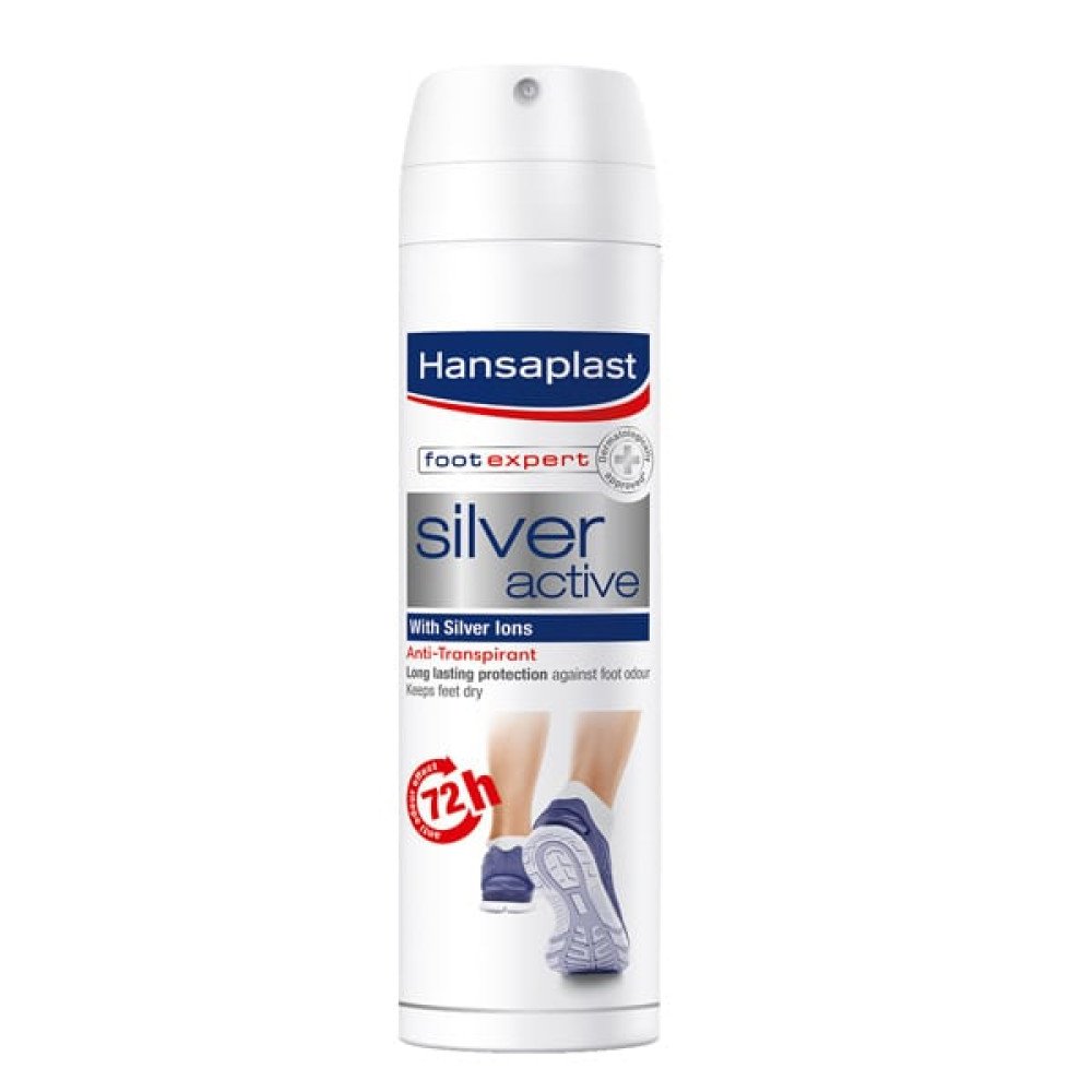Hansaplast Silver Active Spray Σπρέι Ποδιών κατά του Ιδρώτα, 150ml