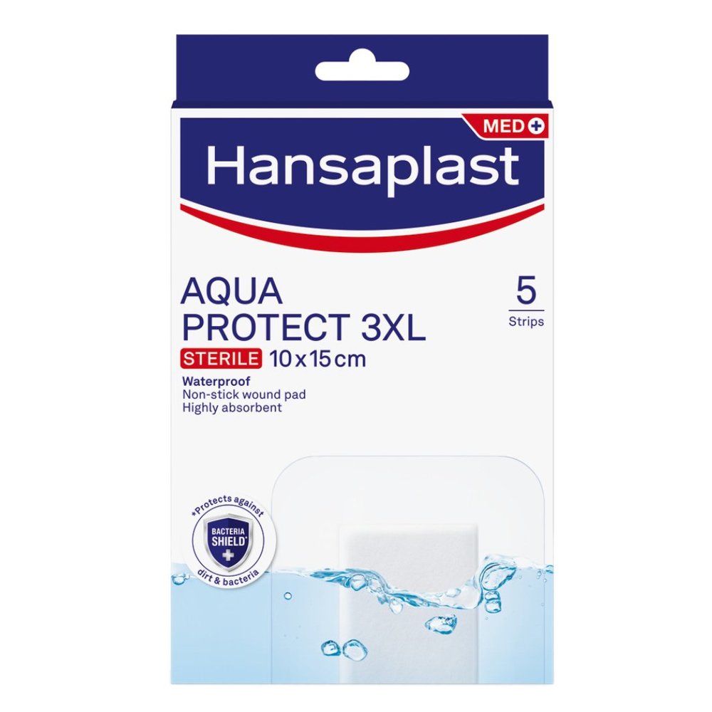 Hansaplast Hansaplast Aqua Protect Sterile,Αδιάβροχα Επιθέματα Πληγών 3XL 10x15cm, 5 Τμχ